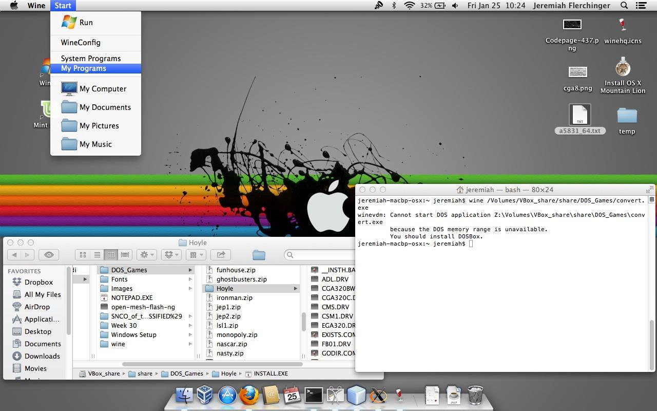 darwine mac windows emulator
